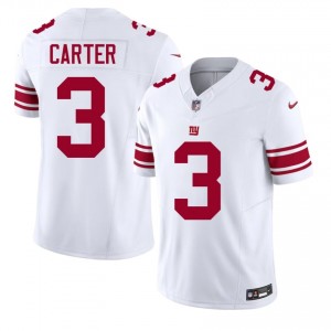 Abdul Carter Big Blue #3 Men Pro Cut Football Embroidery Jersey - White Edition 28626265