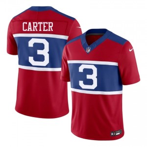 NYG Abdul Carter #3 Men Exclusive Football Sewn Jersey - Red Edition 88191563