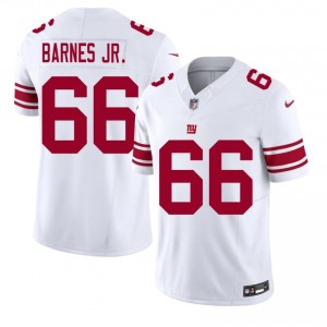Anquin Barnes Jr. New York Giants #66 Men Essential Football Embroidery Jersey - White Edition 16609240