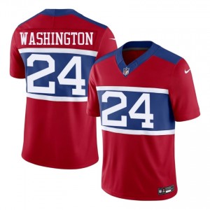 Big Blue Ar'Darius Washington #24 Men Authentic Football Embroidery Jersey - Red Edition 39620297