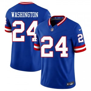 Ar'Darius Washington NY Giants #24 Men Licensed Football Stitched Throwback Jersey - Royal Edition 16158158