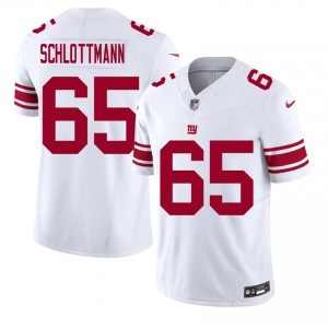 Austin Schlottmann Big Blue #65 Men Essential Football Embroidery Jersey - White Edition 56092825