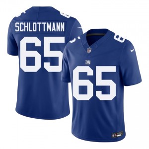 NY Giants Austin Schlottmann #65 Men NFL Football Stitch Jersey - Royal Edition 16547371