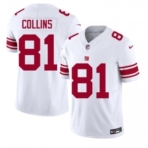 Beaux Collins New York Giants #81 Men Original Football Stitched Jersey - White Edition 91522116