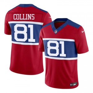 Big Blue Beaux Collins #81 Men Licensed Football Embroidery Jersey - Red Edition 57715741