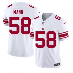 Ben Mann NYG #58 Men Pro Cut Football Sewn Jersey - White Edition 67305640