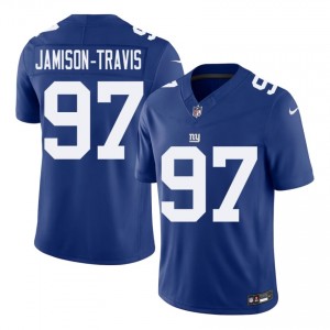 Giants Bobby Jamison-Travis #97 Men Essential Football Stitch Jersey - Royal Edition 38121994