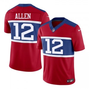 Giants Brandon Allen #12 Men Elite Thread Football Stitch Jersey - Red Edition 85767480