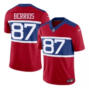 Big Blue Braxton Berrios #87 Men Limited Football Embroidery Jersey - Red Edition 71610238