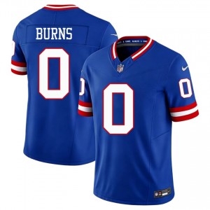 Brian Burns Big Blue #0 Men Premium Football Embroidery Throwback Jersey - Royal Edition 81766608
