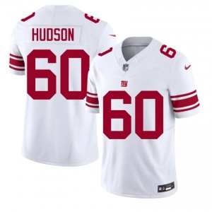 Bryan Hudson New York Giants #60 Men NFL Football Stitched Jersey - White Edition 19213455