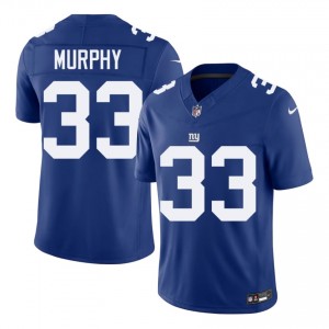 NY Giants Caleb Murphy #33 Men Durable Football Stitch Jersey - Royal Edition 40940243