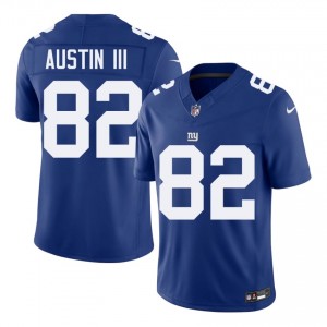 NY Giants Calvin Austin III #82 Men Professional Football Stitch Jersey - Royal Edition 62003809