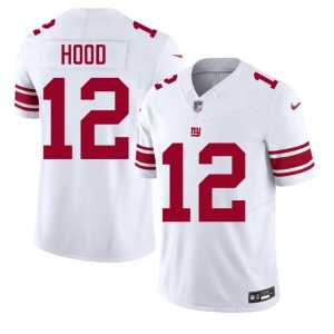 Colton Hood Big Blue #12 Men Premium Football Embroidery Jersey - White Edition 64758502