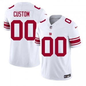 Custom NYG #00 Men Classic Football Sewn Jersey - White Edition 29819920