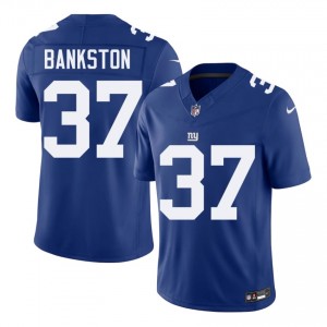 NY Giants Damon Bankston #37 Men Premium Football Stitched Jersey - Royal Edition 58744922