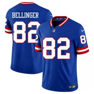 Daniel Bellinger NY Giants #82 Men Authentic Football Stitch Throwback Jersey - Royal Edition 27443808