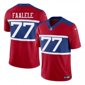 Big Blue Daniel Faalele #77 Men Pro Cut Football Embroidery Jersey - Red Edition 75169817
