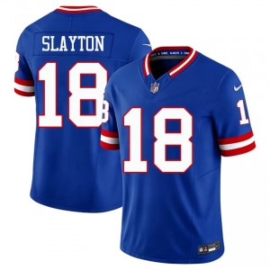 Darius Slayton New York Giants #18 Men Professional Football Embroidery Throwback Jersey - Royal Edition 67713664