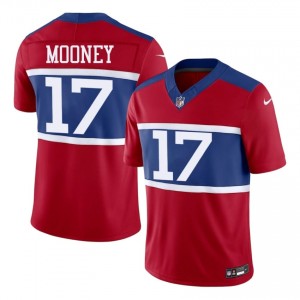 NY Giants Darnell Mooney #17 Men Iconic Football Stitched Jersey - Red Edition 88009925
