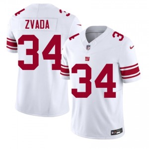 Dominic Zvada New York Giants #34 Men NFL Football Embroidery Jersey - White Edition 17218134