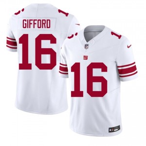 Frank Gifford Giants #16 Men Player Football Stitch Jersey - White Edition 41555684