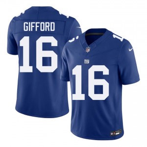 Big Blue Frank Gifford #16 Men Gameday Football Embroidery Jersey - Royal Edition 29478048