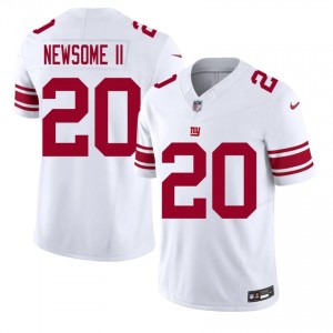 Greg Newsome II New York Giants #20 Men Elite Thread Football Embroidery Jersey - White Edition 12991971