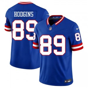 Isaiah Hodgins New York Giants #89 Men Exclusive Football Stitched Throwback Jersey - Royal Edition 26133045