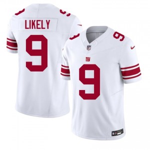 Isaiah Likely NY Giants #9 Men Iconic Football Stitched Jersey - White Edition 57758394