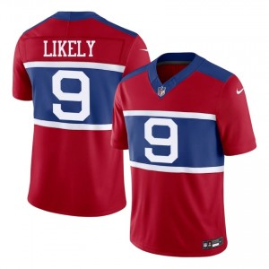New York Giants Isaiah Likely #9 Men Durable Football Embroidery Jersey - Red Edition 68693872