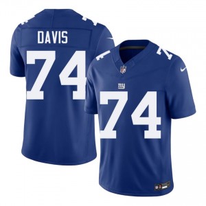 NYG J.C. Davis #74 Men Limited Football Sewn Jersey - Royal Edition 84042170