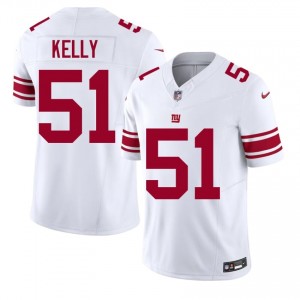 Jack Kelly New York Giants #51 Men Authentic Football Stitched Jersey - White Edition 10459304