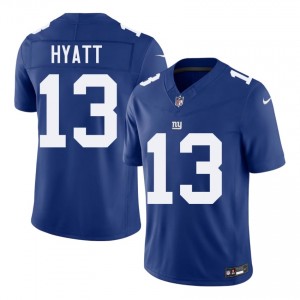 NY Giants Jalin Hyatt #13 Men NFL Football Stitched Jersey - Royal Edition 48601397