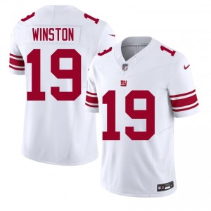 Jameis Winston NY Giants #19 Men Premium Football Stitch Jersey - White Edition 41065885