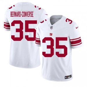 Jarrick Bernard-Converse Big Blue #35 Men Licensed Football Embroidery Jersey - White Edition 13382539