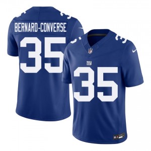 NY Giants Jarrick Bernard-Converse #35 Men Exclusive Football Stitch Jersey - Royal Edition 34289968