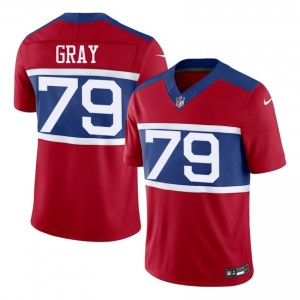 New York Giants Jarrod Gray #79 Men Classic Football Stitched Jersey - Red Edition 94869487