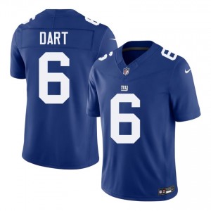 Giants Jaxson Dart #6 Men Professional Football Stitch Jersey - Royal Edition 80893215