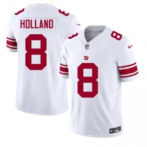 Jevon Holland NYG #8 Men Limited Football Sewn Jersey - White Edition 27014989