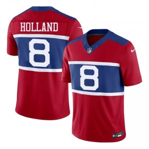 Giants Jevon Holland #8 Men Authentic Football Stitch Jersey - Red Edition 43081130