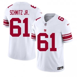 John Michael Schmitz Jr. NY Giants #61 Men Exclusive Football Stitched Jersey - White Edition 17779317