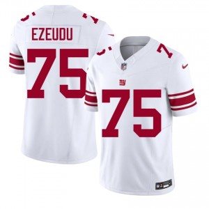 Joshua Ezeudu Big Blue #75 Men Durable Football Embroidery Jersey - White Edition 32016006