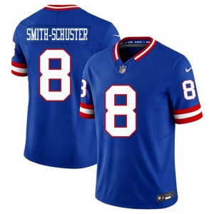 JuJu Smith-Schuster NY Giants #8 Men Limited Football Stitched Throwback Jersey - Royal Edition 96171031