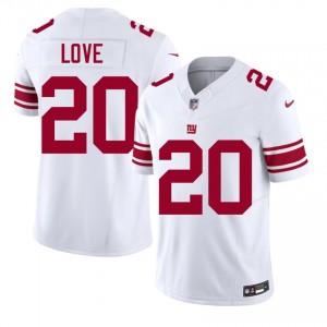 Julian Love New York Giants #20 Men Exclusive Football Embroidery Jersey - White Edition 67882841