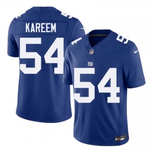 NY Giants Khalid Kareem #54 Men Licensed Football Stitch Jersey - Royal Edition 80192136