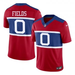 NY Giants Malachi Fields #0 Men Professional Football Stitch Jersey - Red Edition 64118111