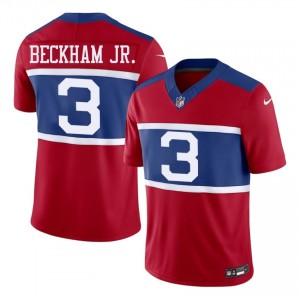 Giants Odell Beckham Jr. #3 Men Original Football Stitch Jersey - Red Edition 12542911