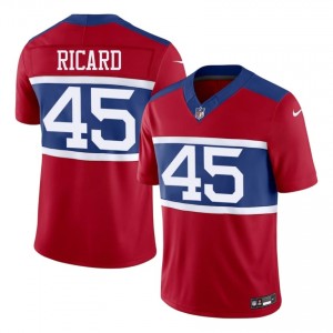 NY Giants Patrick Ricard #45 Men Authentic Football Stitched Jersey - Red Edition 58306790