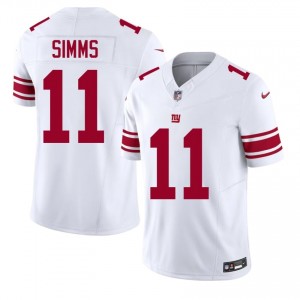 Phil Simms New York Giants #11 Men Authentic Football Embroidery Jersey - White Edition 64711658